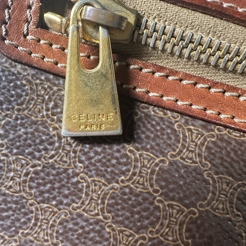 Authentic Celine Brown Leather clutch Bag - Picture 6 of 6